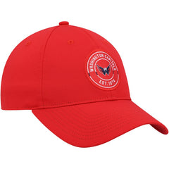 Washington Capitals adidas Team Circle Slouch Adjustable Hat - Red - NHL