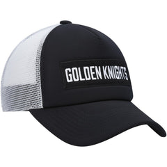Vegas Golden Knights adidas Team Plate Trucker Snapback Hat - Black/White - NHL