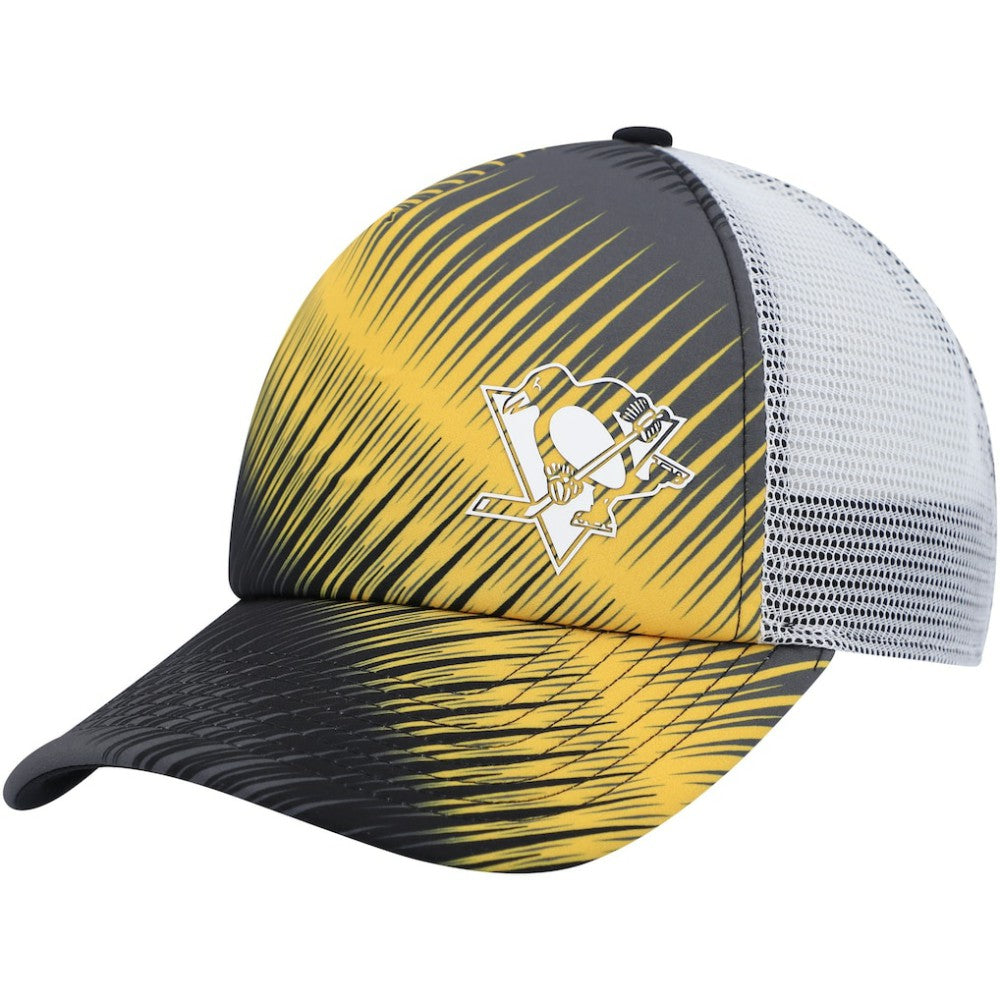Pittsburgh Penguins adidas Women's Graphic Foam Trucker Snapback Hat - Black/White - NHL