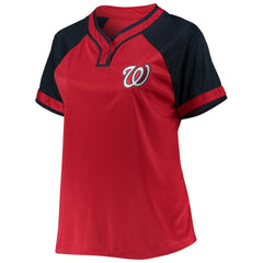 Washington Nationals Women's Plus Size Raglan T-Shirt - MLB