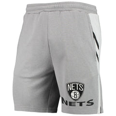 Brooklyn Nets Concepts Sport Stature Shorts Gray - NBA