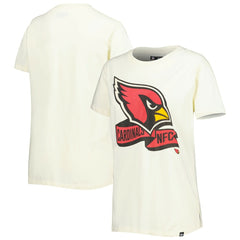 Arizona Cardinals New Era Women's Chrome Sideline T-Shirt Cream | NFL
