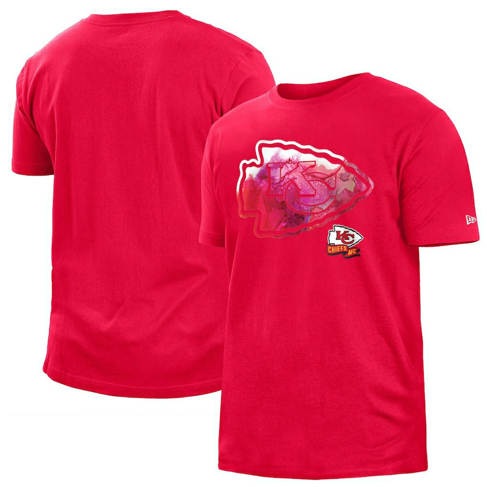 Kansas City Chiefs New Era 2022 Sideline Ink Dye T-Shirt Red | NFL