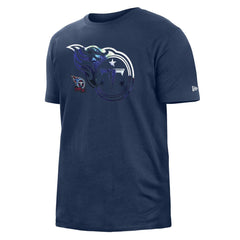 Tennessee Titans New Era 2022 Sideline Ink Dye T-Shirt Navy | NFL
