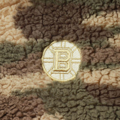 Boston Bruins G-III Sports by Carl Banks Women's Sherpa Quarter-Zip Jacket - Camo - NHL