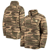 New York Rangers G-III Sports by Carl Banks Women's Sherpa Quarter-Zip Jacket - Camo - NHL