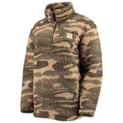 New York Rangers G-III Sports by Carl Banks Women's Sherpa Quarter-Zip Jacket - Camo - NHL