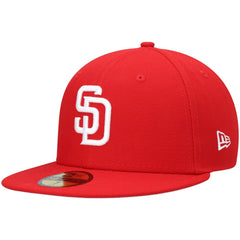 San Diego Padres New Era White Logo 59FIFTY Fitted Hat - MLB