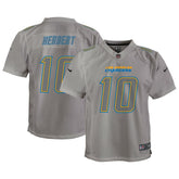 Justin Herbert Los Angeles Chargers Youth Atmosphere Game Jersey Gray | Nike for Sale