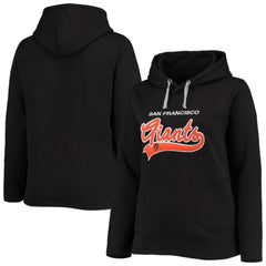 San Francisco Giants Soft as a Grape Women's Plus Size Side Split Pullover Hoodie - MLB