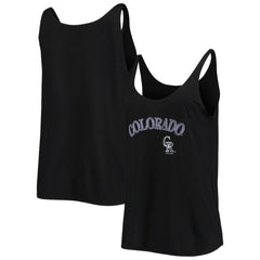 Colorado Rockies Soft as a Grape Women's Slouchy Tank Top - MLB