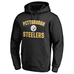 Pittsburgh Steelers Victory Arch Team Fitted Pullover Hoodie Black | NFL