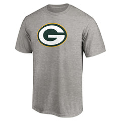 Green Bay Packers Primary Logo T-Shirt Heather Gray | Fanatics