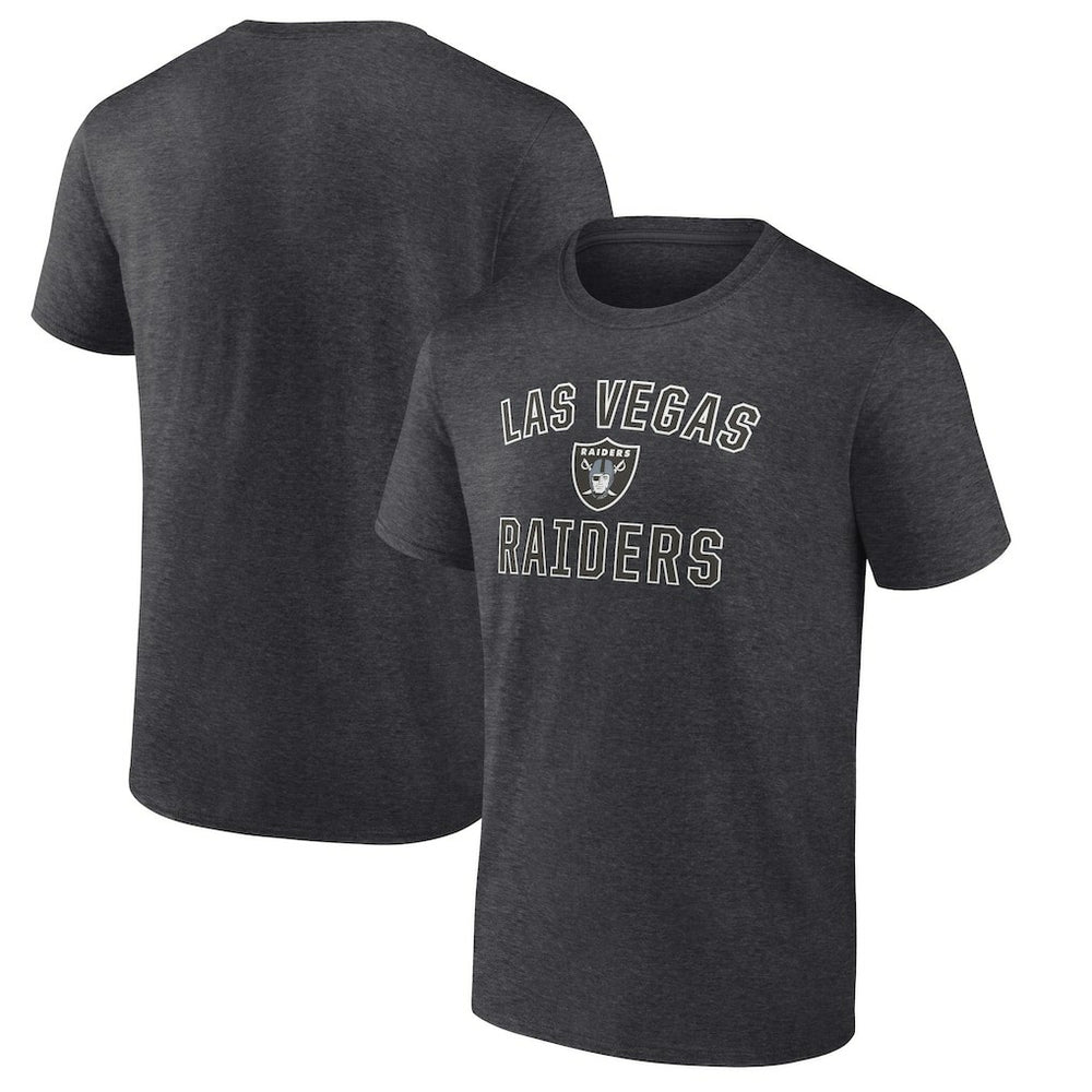 Las Vegas Raiders Victory Arch T-Shirt Heather Charcoal | Fanatics