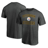 Pittsburgh Steelers Victory Arch T-Shirt Heather Charcoal | Fanatics