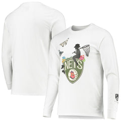 Brooklyn Nets Sue Tsai Long Sleeve T-Shirt White - NBA