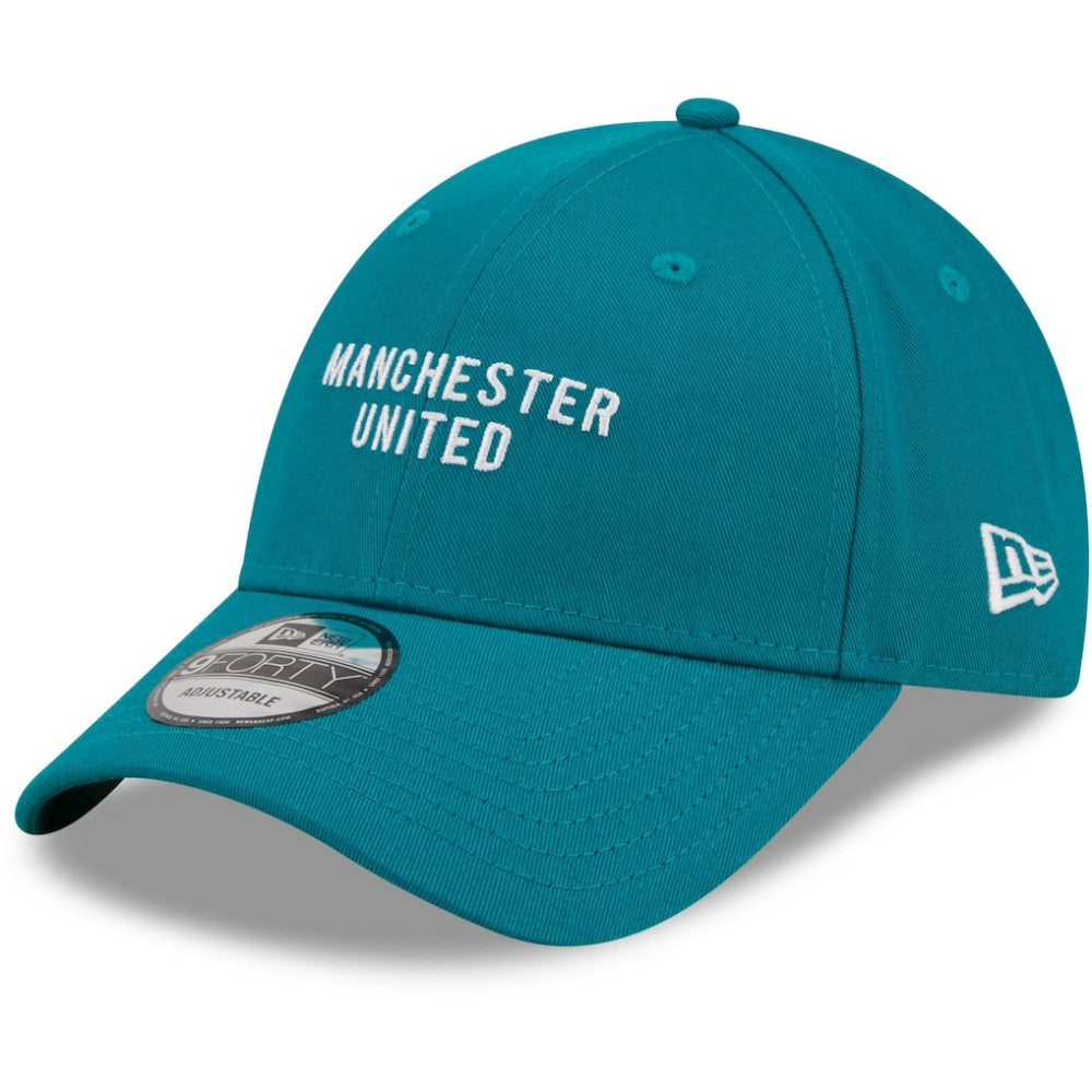 Manchester United New Era Seasonal 9FORTY Adjustable Hat Turquoise | New Era discount