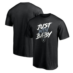 Las Vegas Raiders Just Win T-Shirt Black | NFL