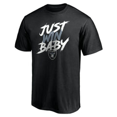Las Vegas Raiders Just Win T-Shirt Black | NFL