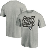 Las Vegas Raiders Hometown Collection Raider Nation T-Shirt Heathered Gray | NFL