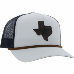 Dallas Cowboys HOOey State Patch Trucker Snapback Hat White/Navy | NFL