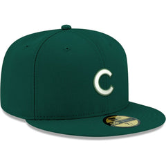 Chicago Cubs New Era White Logo 59FIFTY Fitted Hat - MLB