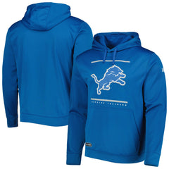 Detroit Lions New Era Combine Authentic Split Defense Pullover Hoodie Blue | NFL