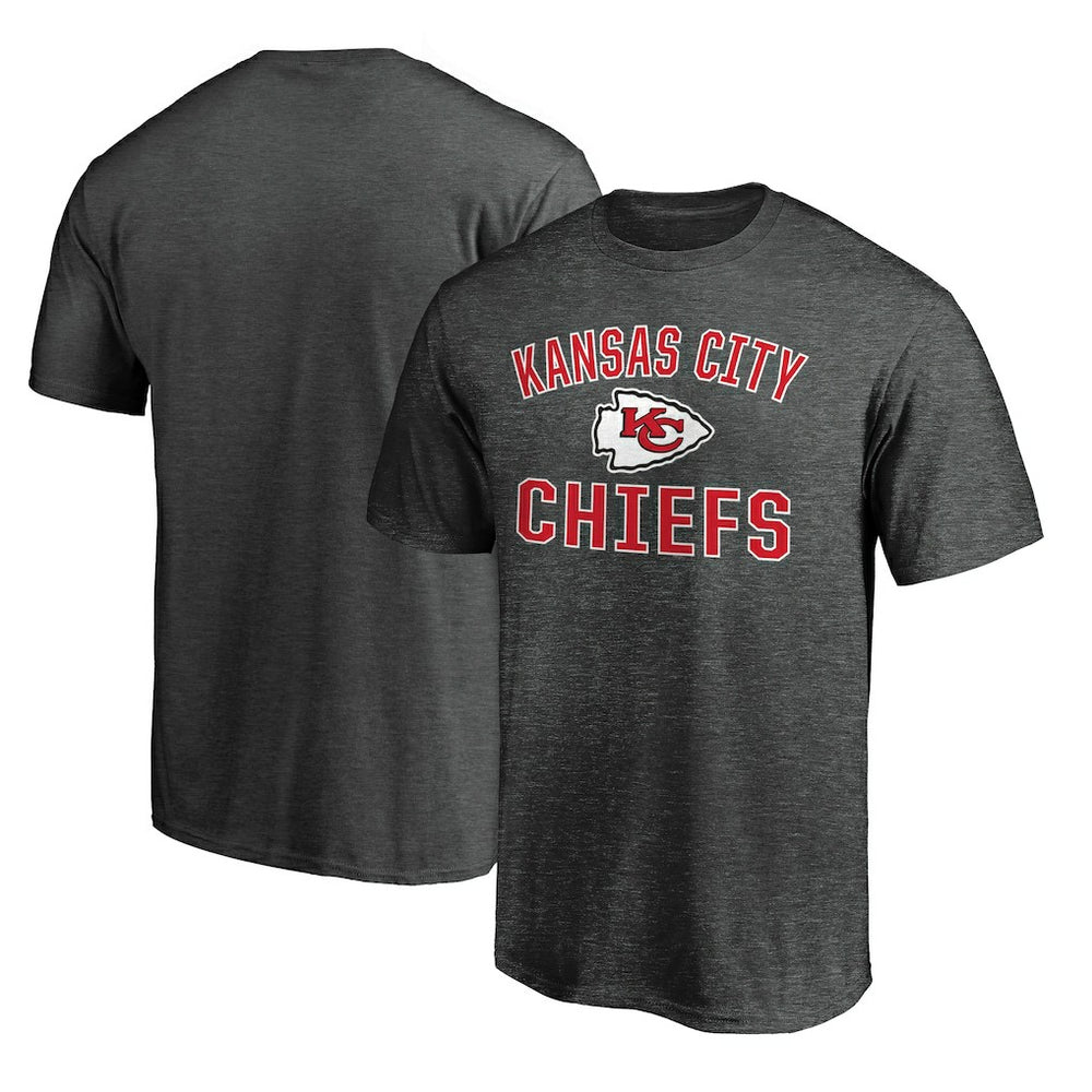 Kansas City Chiefs Victory Arch T-Shirt Heather Charcoal | Fanatics