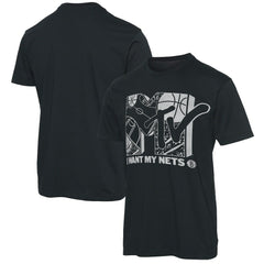 Brooklyn Nets Junk Food NBA x MTV I Want My T-Shirt Black - NBA