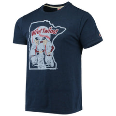Minnesota Twins Homage Hand-Drawn Logo Tri-Blend T-Shirt - MLB