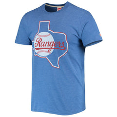 Texas Rangers Homage Hand-Drawn Logo Tri-Blend T-Shirt - MLB