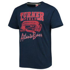 Atlanta Braves Homage Stadium Tri-Blend T-Shirt - MLB