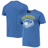 Milwaukee Brewers Homage Milwaukee County Stadium Tri-Blend T-Shirt - MLB