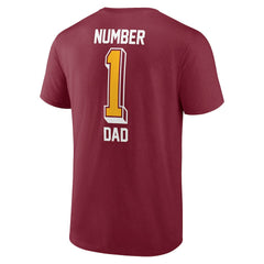 Washington Commanders Team #1 Dad T-Shirt Burgundy | Fanatics