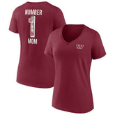 Washington Commanders Women's Team Mother's Day V-Neck T-Shirt Burgundy | Fanatics