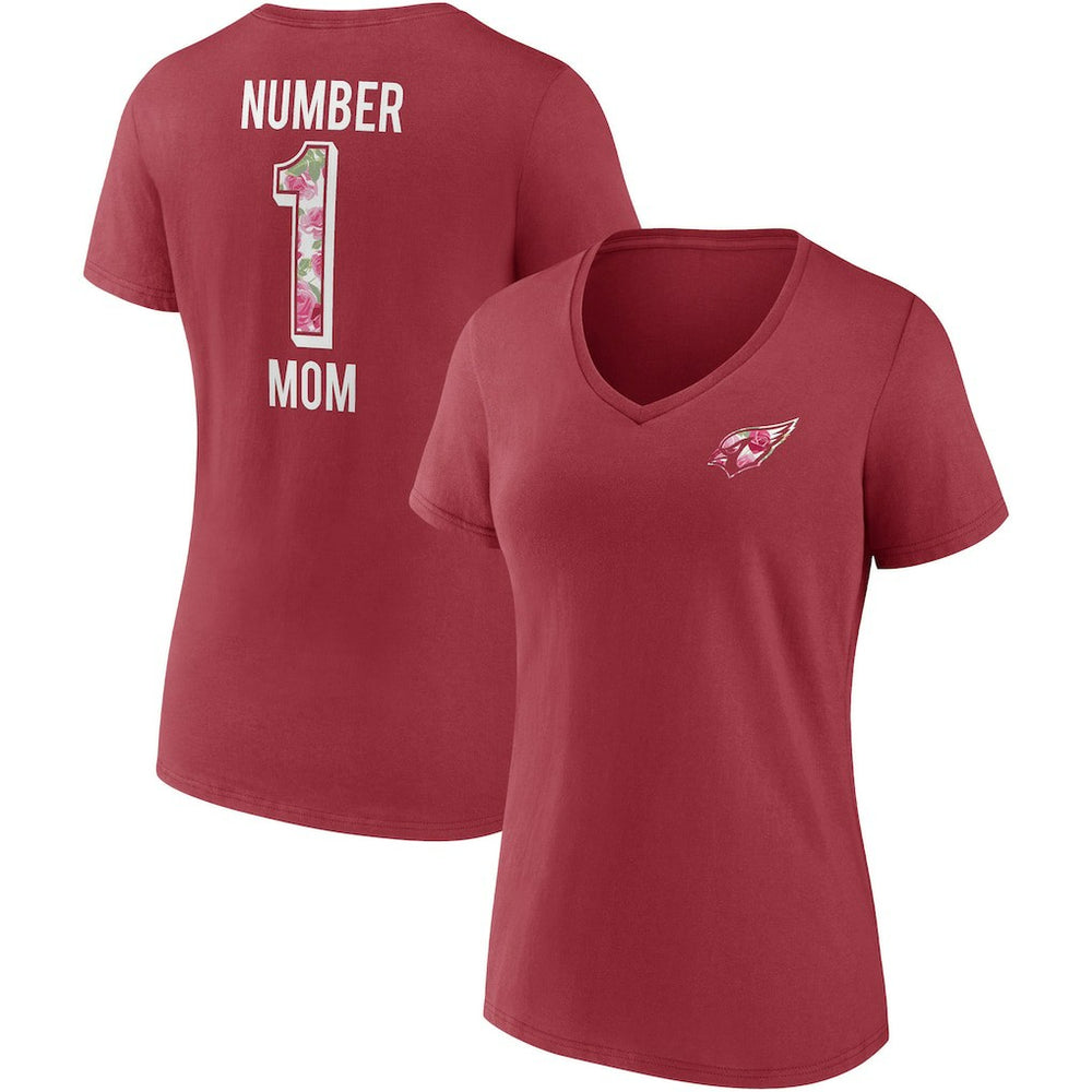 Arizona Cardinals Women's Team Mother's Day V-Neck T-Shirt Cardinal | Fanatics