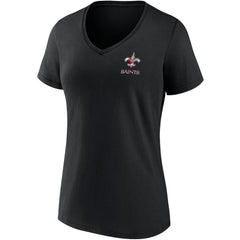 New Orleans Saints Women's Team Mother's Day V-Neck T-Shirt Black | Fanatics