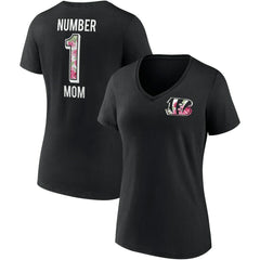Cincinnati Bengals Women's Team Mother's Day V-Neck T-Shirt Black | Fanatics