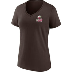Cleveland Browns Women's Team Mother's Day V-Neck T-Shirt Brown | Fanatics