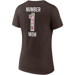 Cleveland Browns Women's Team Mother's Day V-Neck T-Shirt Brown | Fanatics