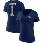 Denver Broncos Women's Team Mother's Day V-Neck T-Shirt Navy | Fanatics
