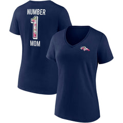 Denver Broncos Women's Team Mother's Day V-Neck T-Shirt Navy | Fanatics
