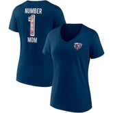 Chicago Bears Women's Team Mother's Day V-Neck T-Shirt Navy | Fanatics