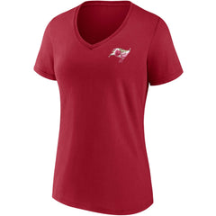 Tampa Bay Buccaneers Women's Team Mother's Day V-Neck T-Shirt Red | Fanatics