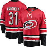 Frederik Andersen Carolina Hurricanes Fanatics Alternate Breakaway Player Jersey - Red - NHL