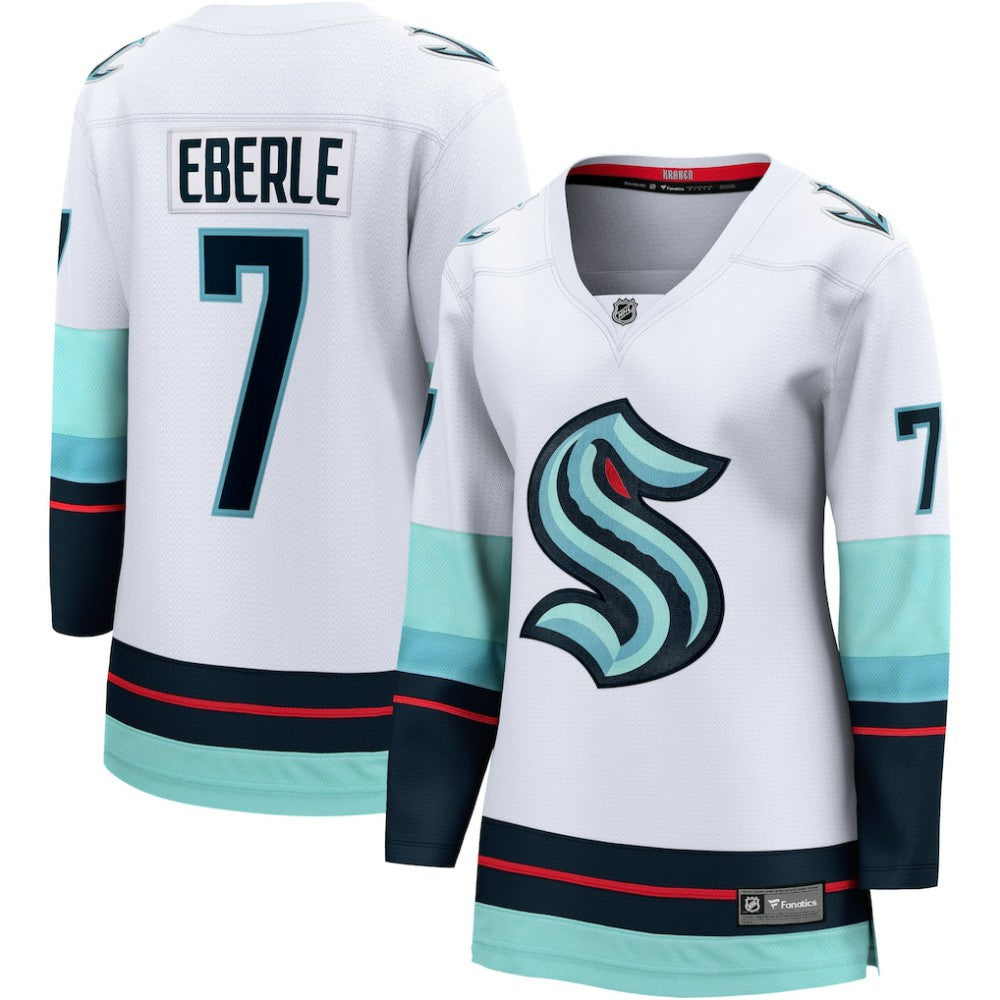 Jordan Eberle Seattle Kraken Fanatics Women's Away Breakaway Jersey - White - NHL
