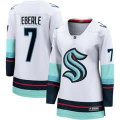 Jordan Eberle Seattle Kraken Fanatics Women's Away Breakaway Jersey - White - NHL