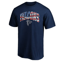 Atlanta Falcons Banner Wave Logo T-Shirt Navy | NFL