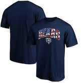 Chicago Bears Banner Wave Logo T-Shirt Navy | NFL