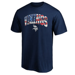 Minnesota Vikings Banner Wave Logo T-Shirt Navy | NFL